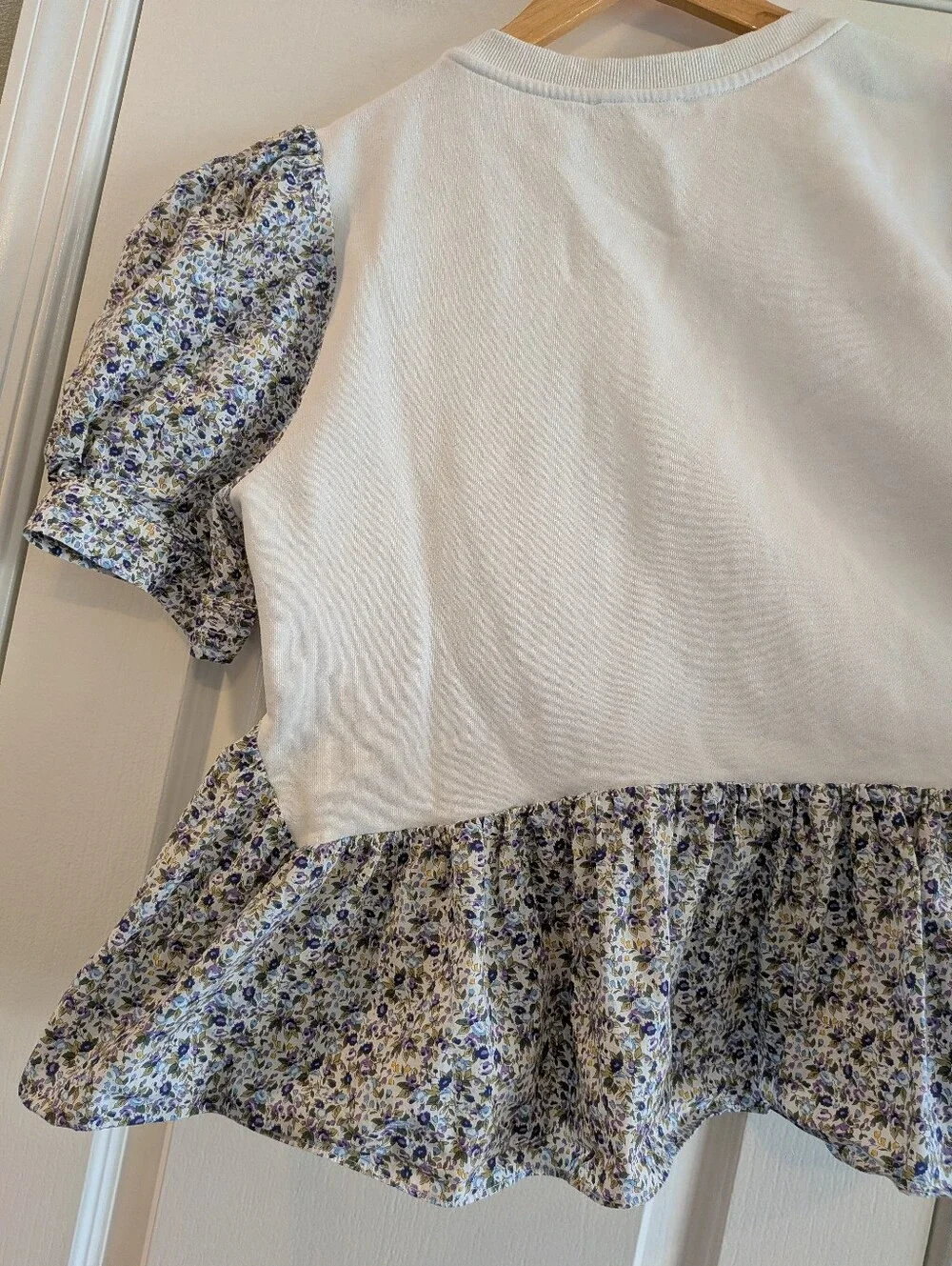 Hyacinth House Mixed Media Savannah Blouse Top Ditsy Floral Cottagecore Size XXL